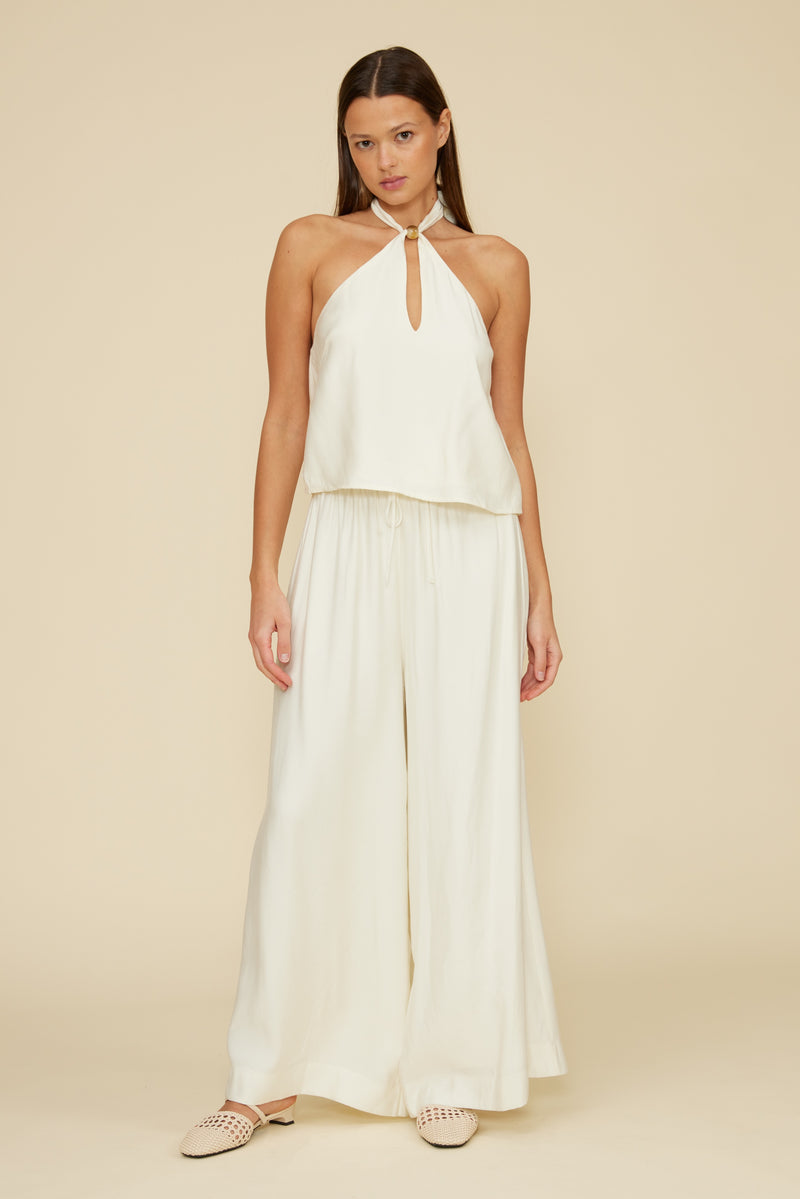 Bea Drawstring Pants - Ivory