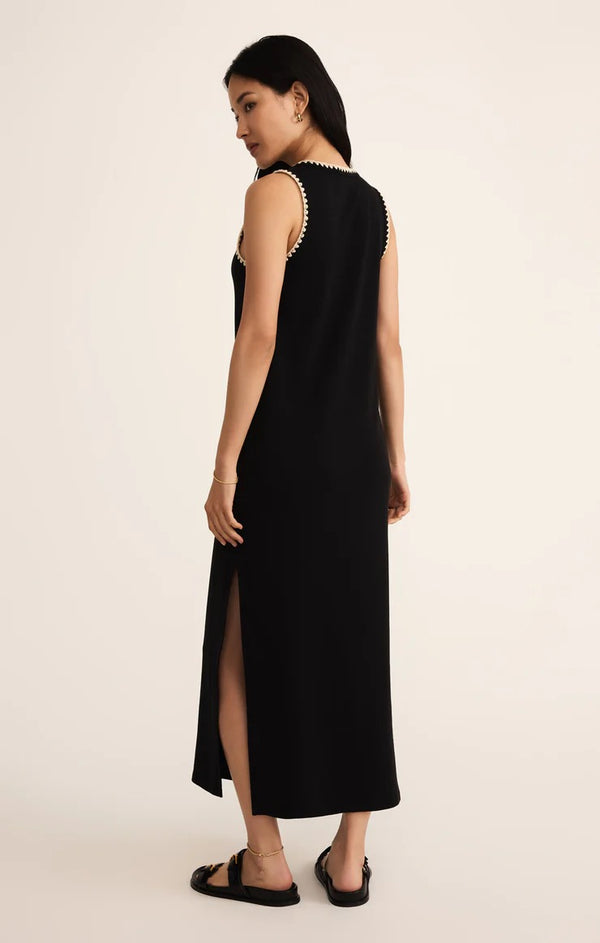 Delamer Midi Dress - Black