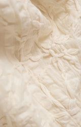 Angel Eyes Embroidered Maxi Dress - Champagne