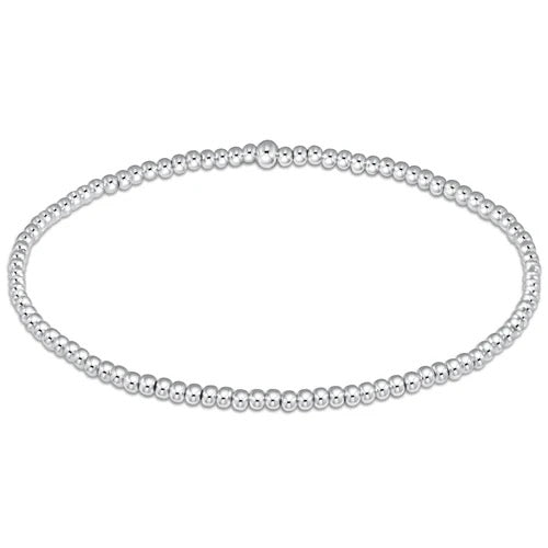 Classic Sterling Bead Bracelet 2mm