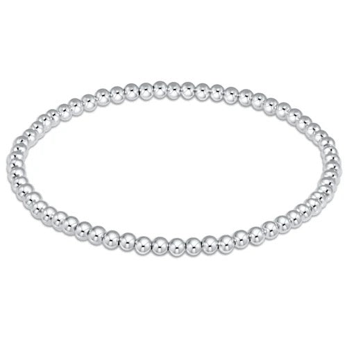 Classic Sterling Bead Bracelet 3mm