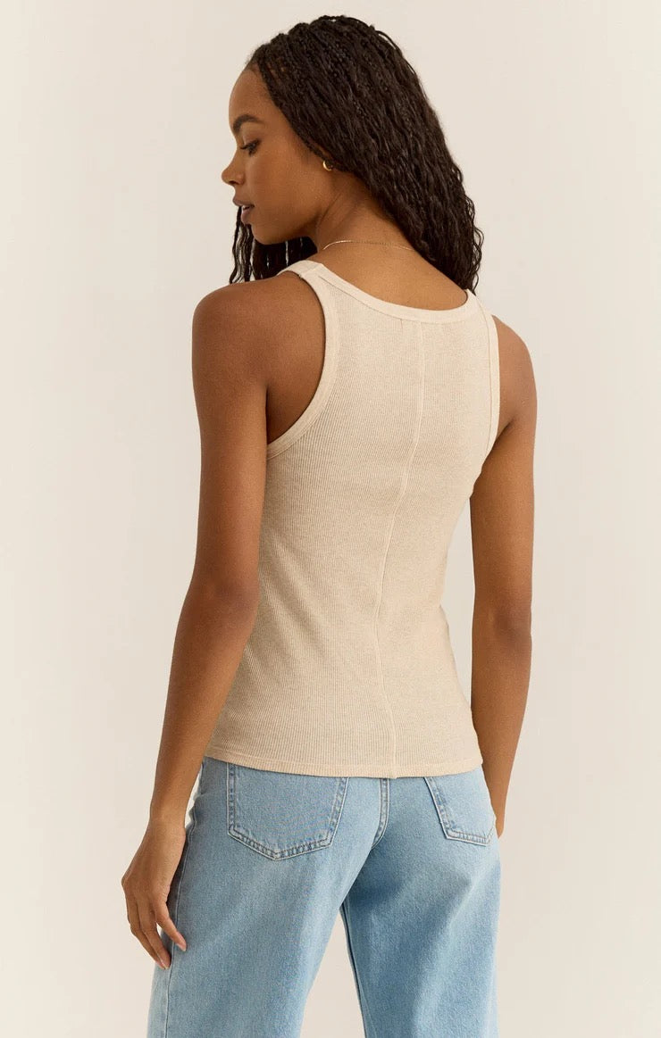 Torren Rib Tank - Light Oatmeal