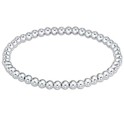 Classic Sterling Bead Bracelet 4mm