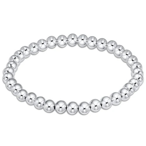 Classic Sterling Bead Bracelet 5mm