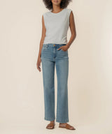 Rayna Banded Tank - Ivory