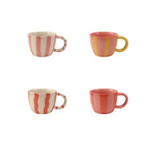 Pink Striped Mugs - 10oz