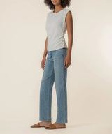 Rayna Banded Tank - Ivory