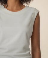 Rayna Banded Tank - Ivory