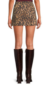 Sicily Leopard Mini Skirt