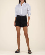 Jane High Rise Long Shorts - Black