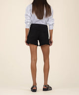 Jane High Rise Long Shorts - Black