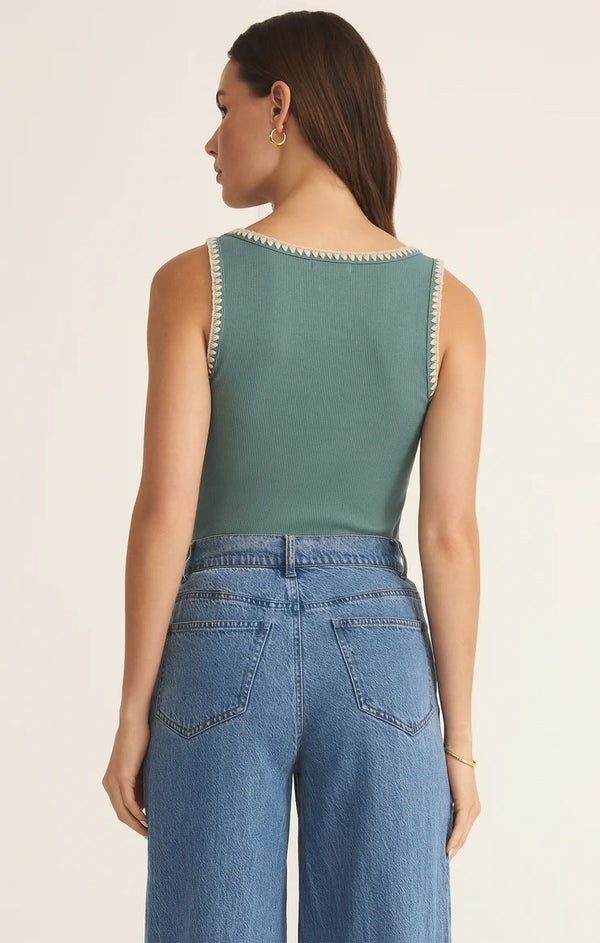 Jaidynn Rib Tank - Sea Pine
