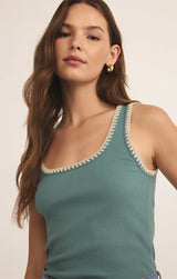 Jaidynn Rib Tank - Sea Pine
