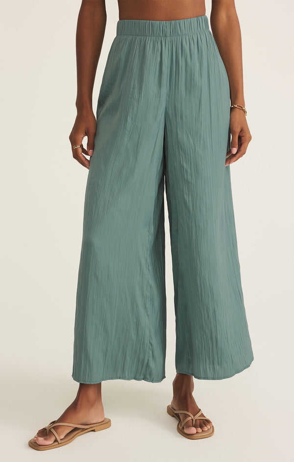 Sunset Satin Pant - Sea Pine
