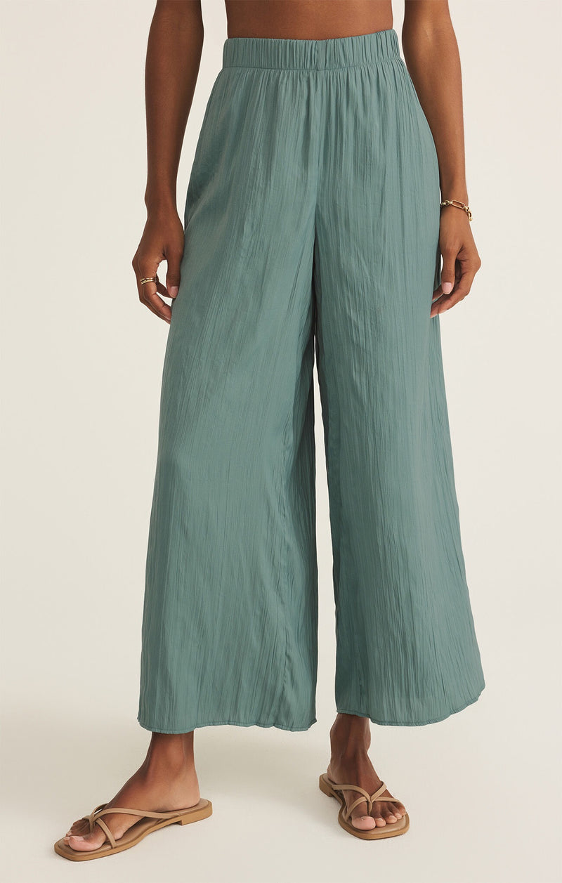 Sunset Satin Pant - Sea Pine
