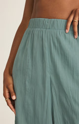 Sunset Satin Pant - Sea Pine
