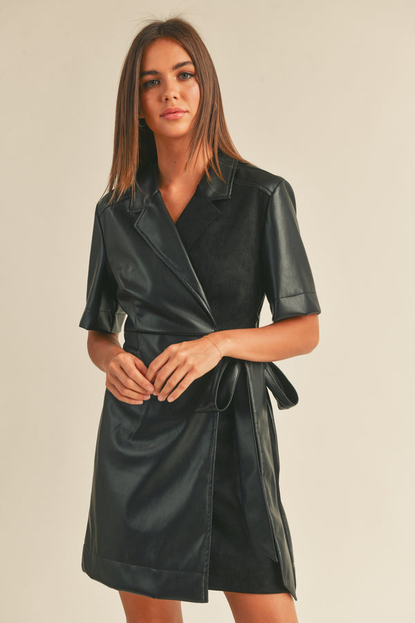 Bennett Collared Wrap Dress