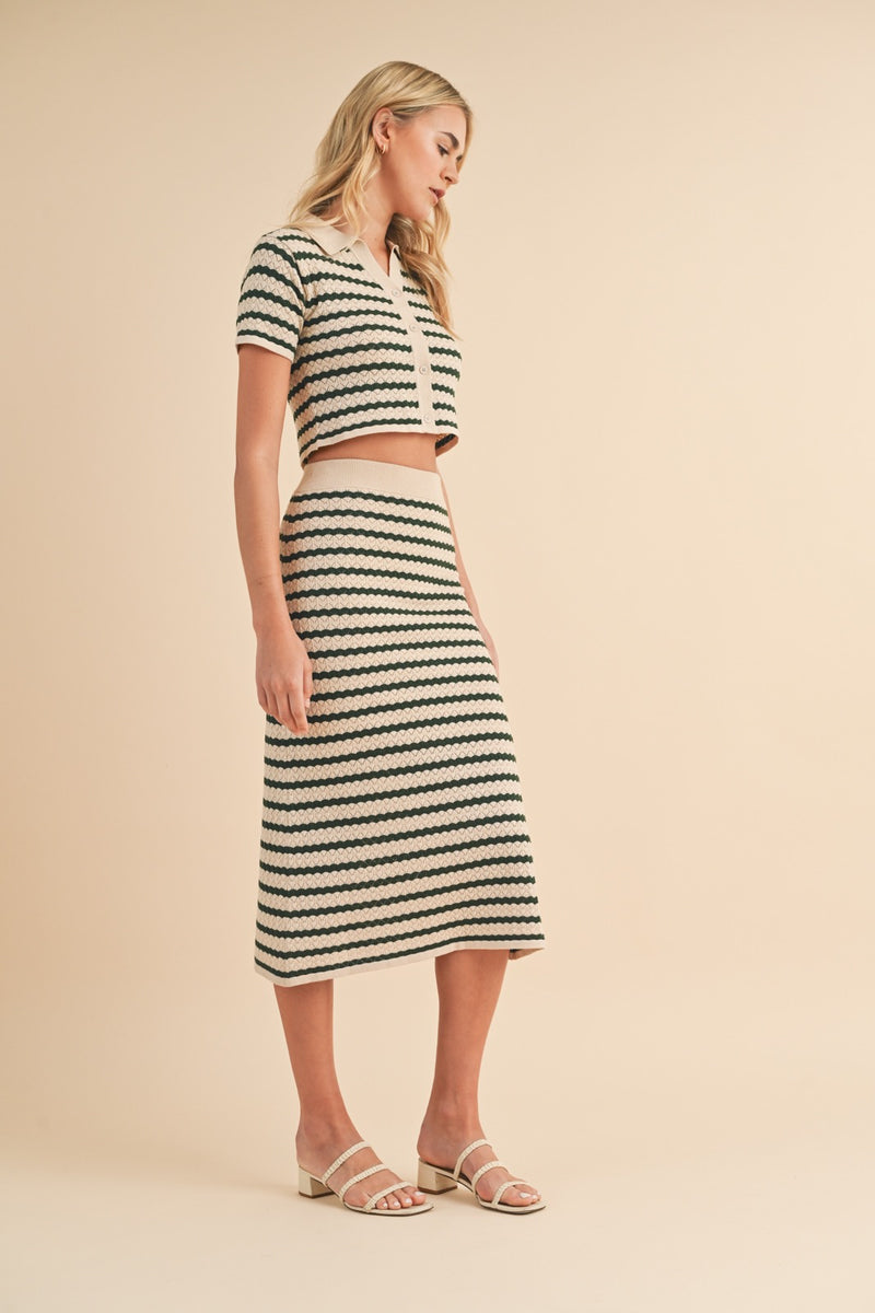 Maya Cream + Hunter Midi Skirt