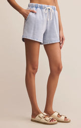 Hunter Knit Denim Shorts - Washed Indigo