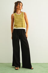 Gigi Linen Pants - Black