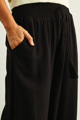 Gigi Linen Pants - Black