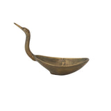 Cast Aluminum Gold Swan Bowl