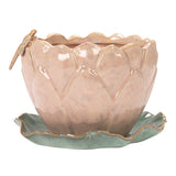 Dragonfly Flower Planter w Saucer