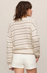 Darby Stripe Sweater - Sandstone
