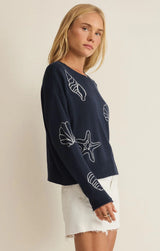 Paradise Reef Sienna Sweater - True Navy