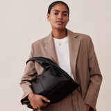 Laila Slouch Shoulder Bag - Black