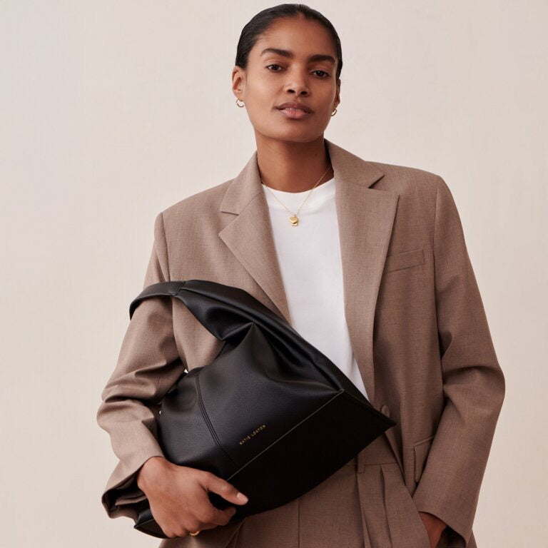 Laila Slouch Shoulder Bag - Black