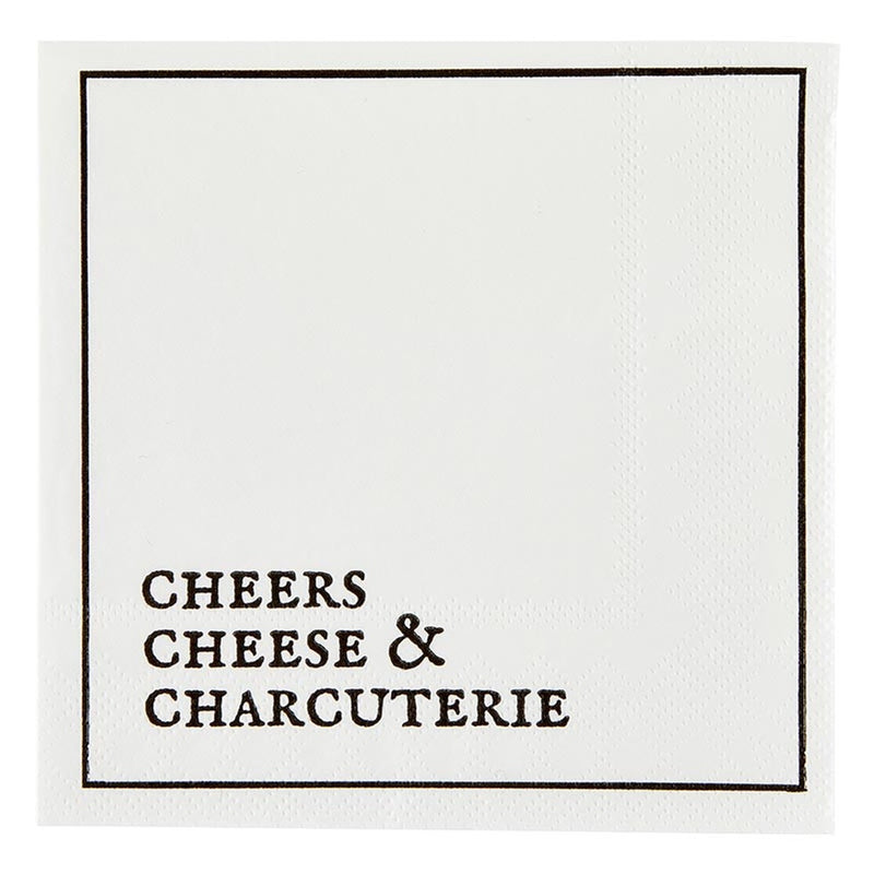 Cheers, Cheese + Charcuterie Cocktail Napkins