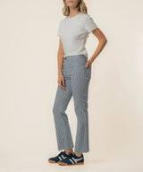 Kelsey High Rise Fab Ab - Navy - Ivory