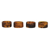 Tortoise Shell Napkin Ring Set