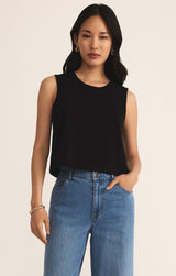 Sloane Jersey Tank - Black