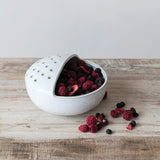 White Berry Bowl + Strainer