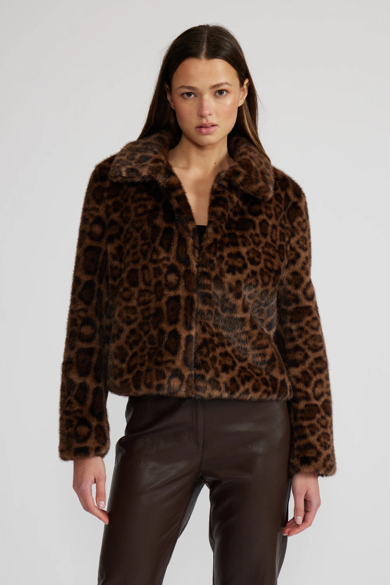 Bambi Faux Fur Leopard Jacket