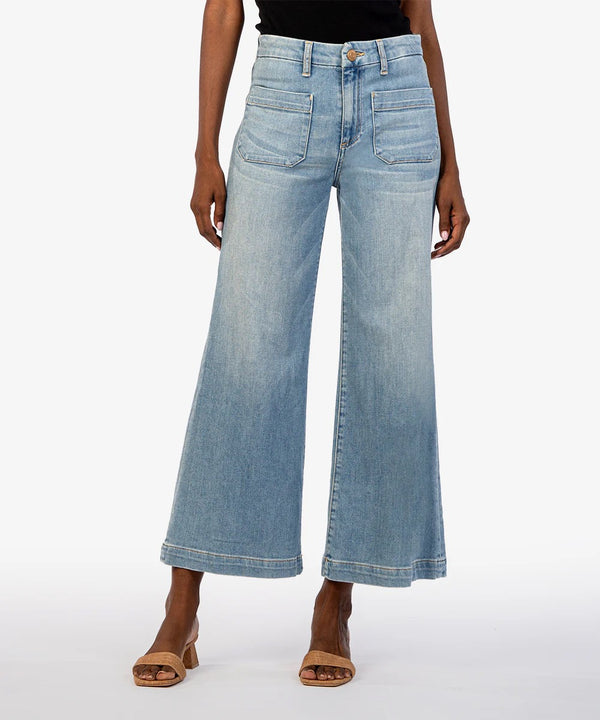 Meg High Rise Wide Leg Denim Jeans