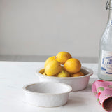 White Stoneware Bakers