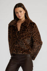 Bambi Faux Fur Leopard Jacket