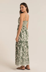 Tazz Midi Dress - Palm Green