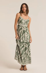 Tazz Midi Dress - Palm Green