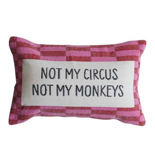 Not My Circus Lumbar Pillow