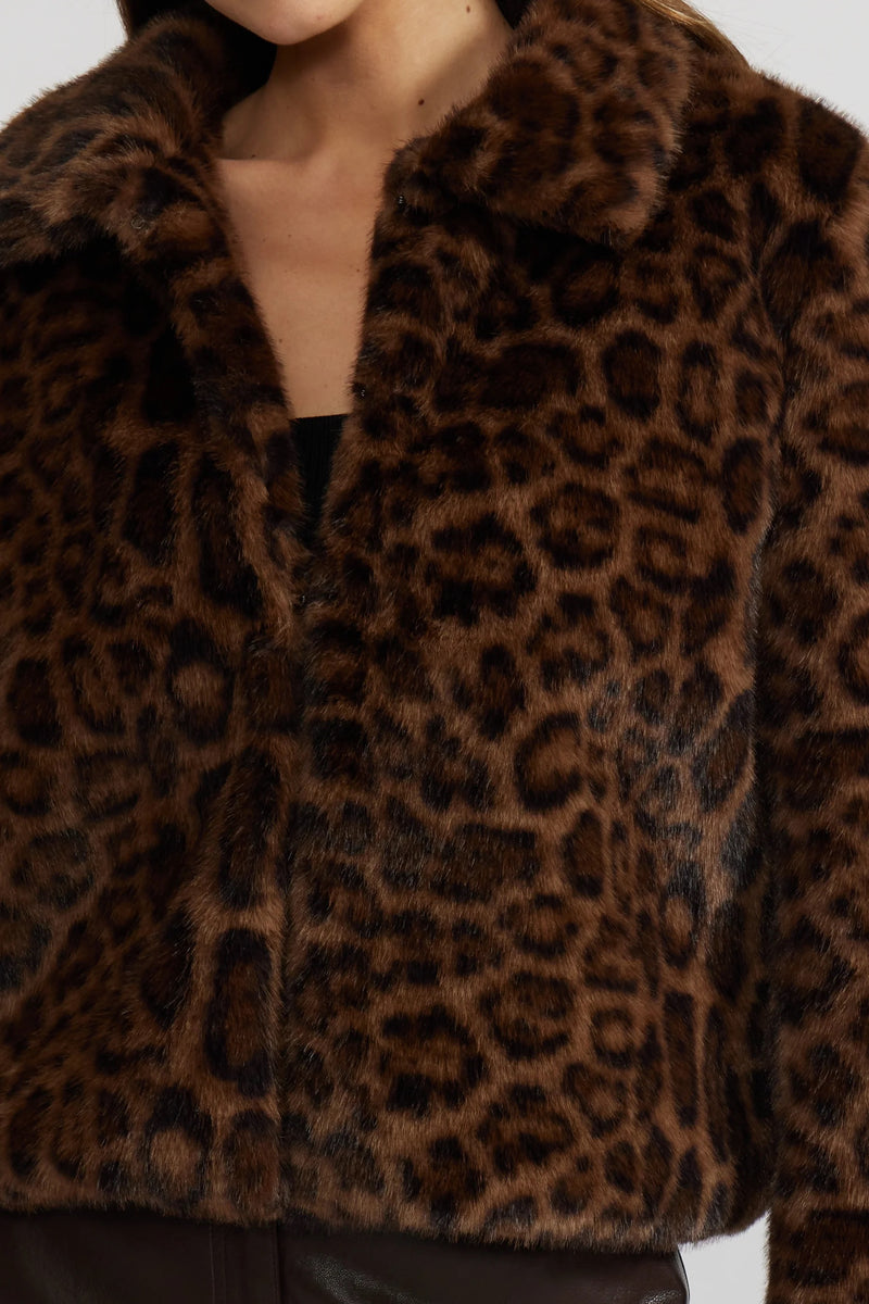 Bambi Faux Fur Leopard Jacket