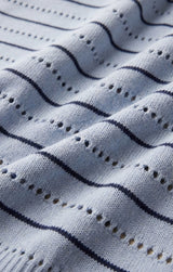 Darby Stripe Sweater - Skyline
