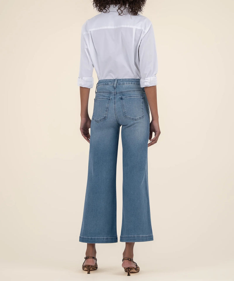Meg High Rise Denim Jeans - Front Pockets