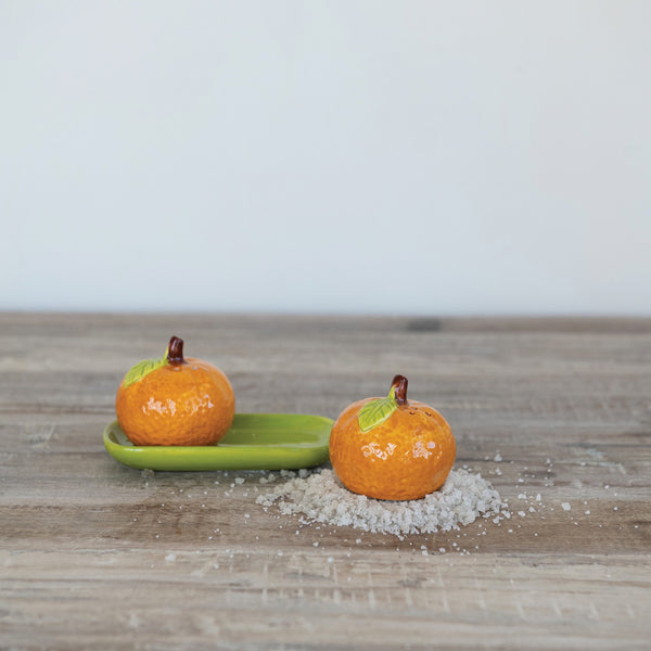 Clementine Salt + Pepper Shakers