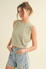 Sage Twist Top