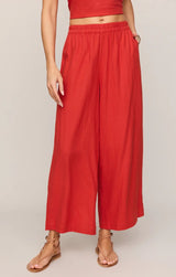 Scout Linen Pant - Chili Pepper