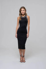 Giselle Knit Midi Dress - Black